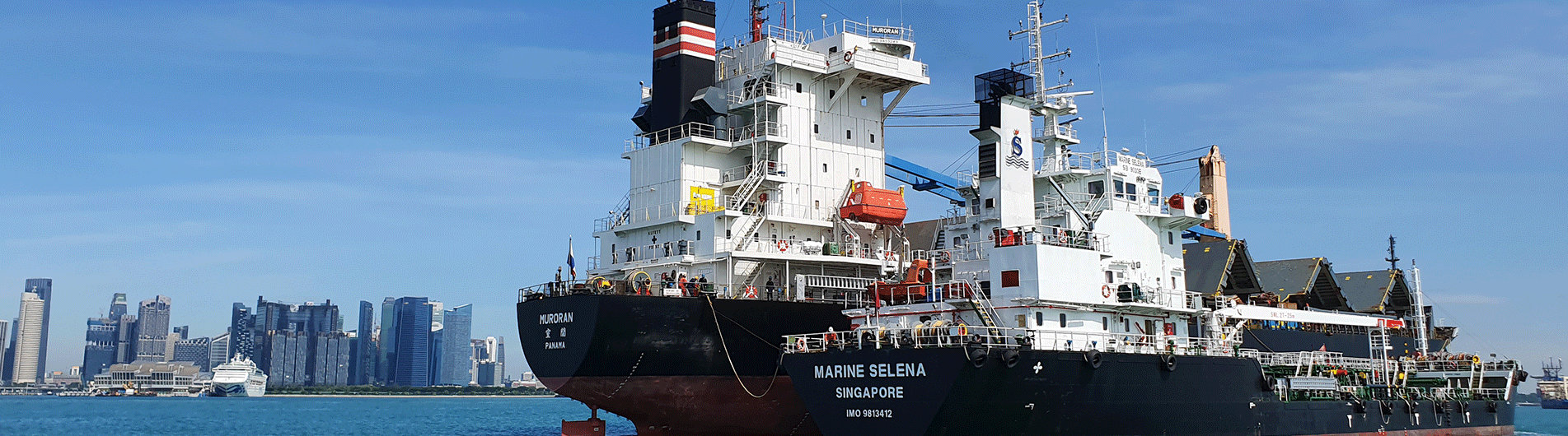 two vessels at sea